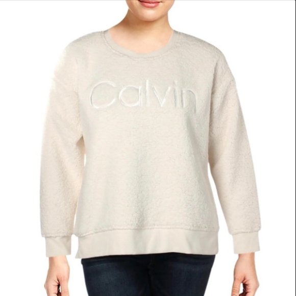 Calvin Klein Performance Sherpa Logo Sweatshirt - Picture 3 of 3